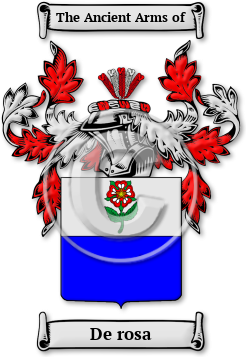 De rosa Family Crest Download (jpg) Legacy Series - 150 DPI
